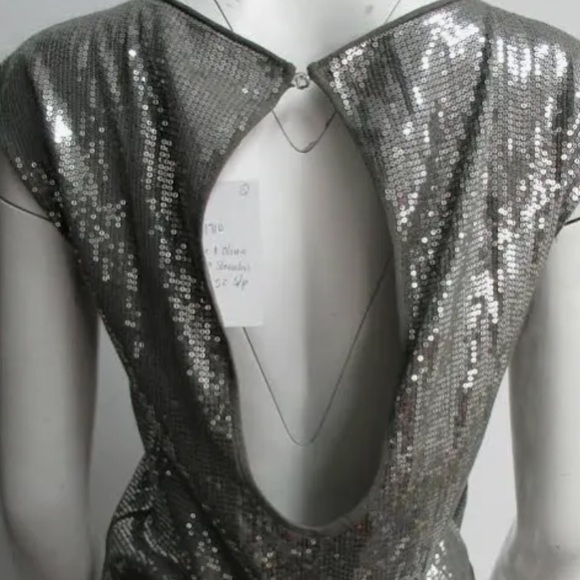 Alice + Olivia Sequin Open-Back Sleeveless Top – Size Small - Picture 6 of 11